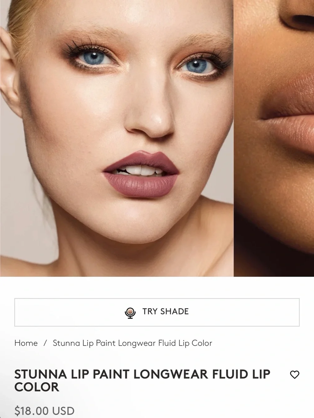 Fenty beauty stunna lip paint in uncuffed